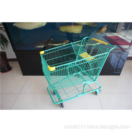 American Style Steel Supermarket Shopping Cart